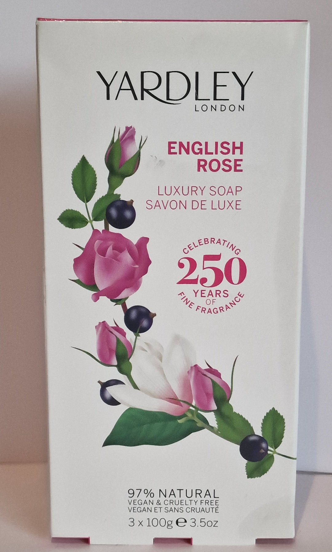 Yardley "English Rose " Gästeseifen, 3er Set