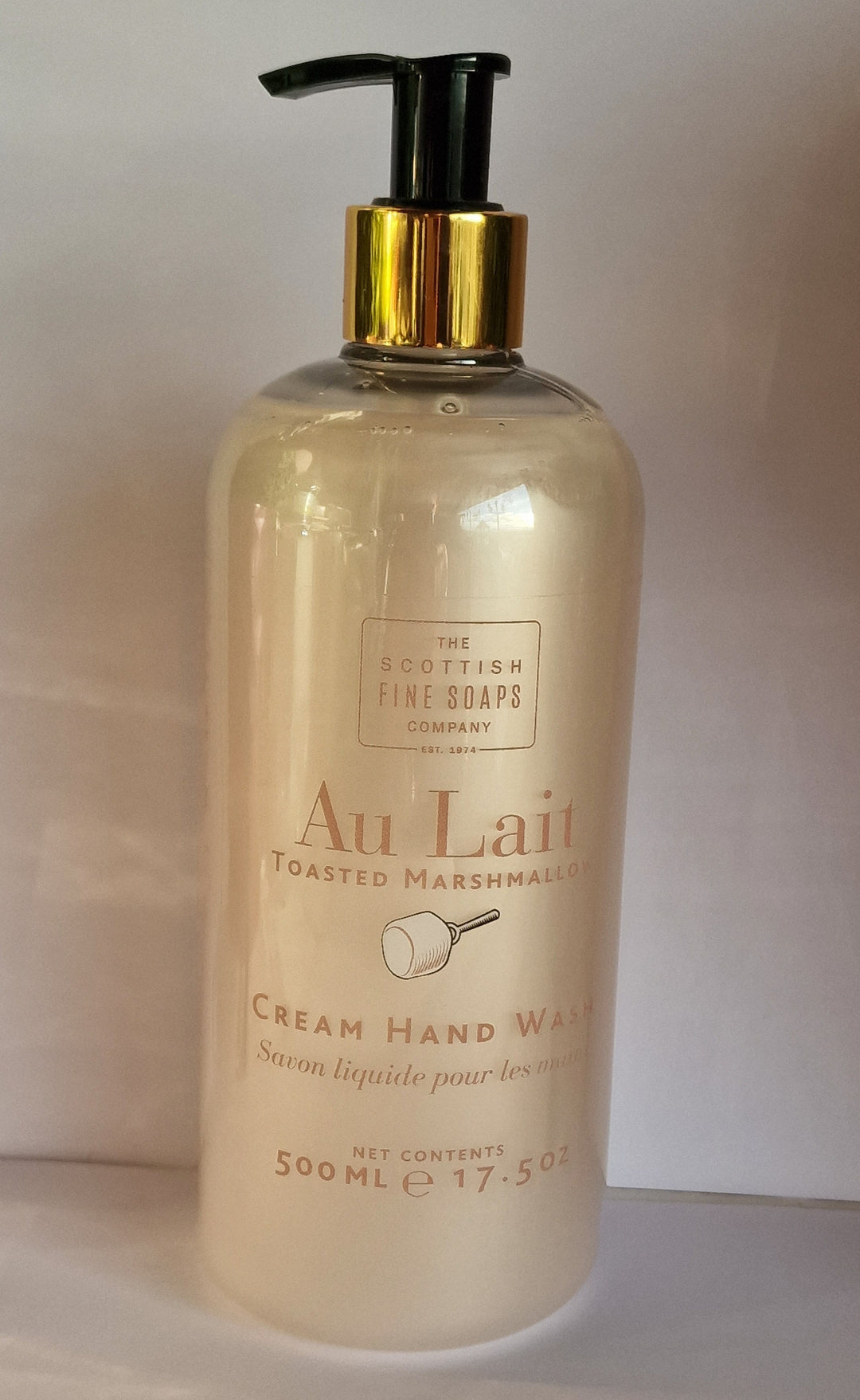 Scottish Fine Soaps Serie "Au Lait " - Toasted Marshmallow Winteredition Cremige Flüssigseife 500 ml