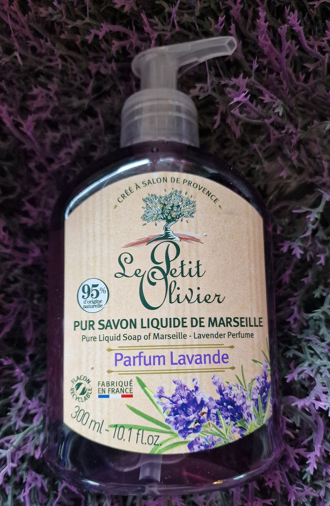 Le petit olivier Lavendel Flüssigseife im Spender, 300 ml