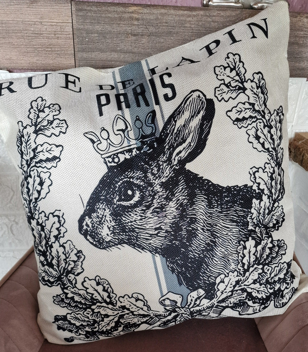 Kissen mit Innenkissen, Hase Landhaus-Stil