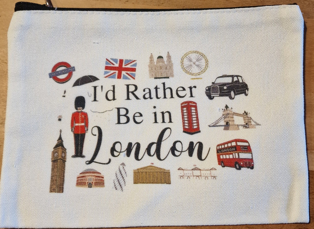 Make-up/ Kosmetik-Tasche, "I 'd rather be in London"