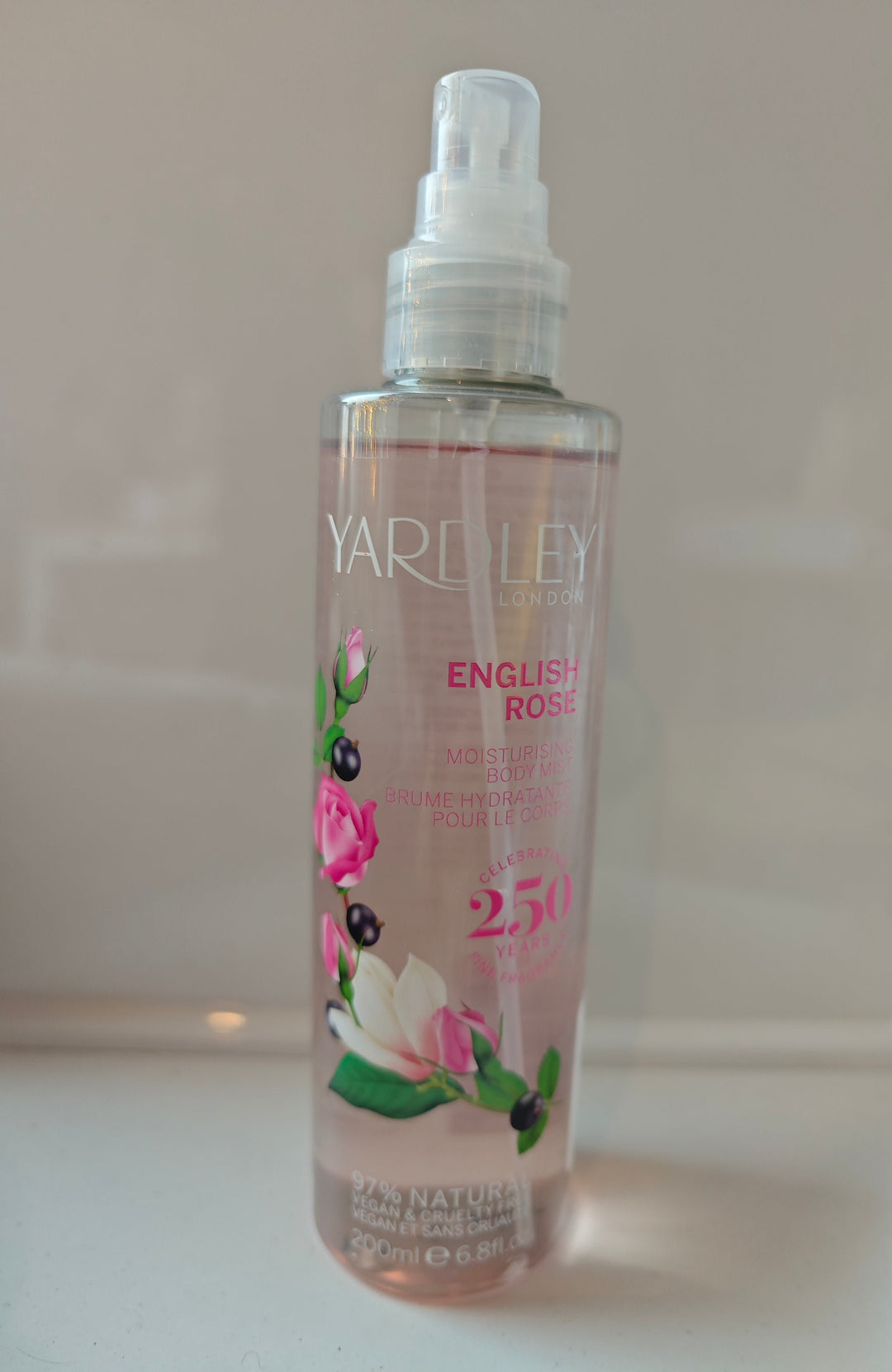 Yardley English Rose Moisturizing Body Mist, Spray 200 ml