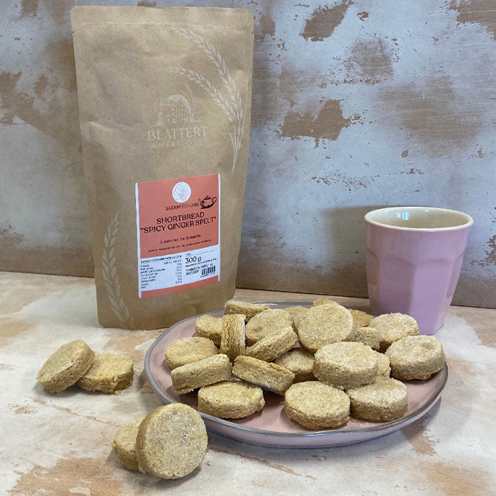 SALE !!!! MHD 15.09.2025  Shortbread "Spicy Ginger Spelt" Backmischung 300 g