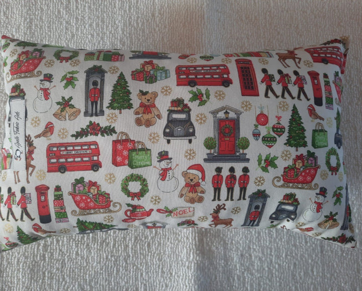 Kissen/ Reisekissen Motiv "Christmas in London" ,