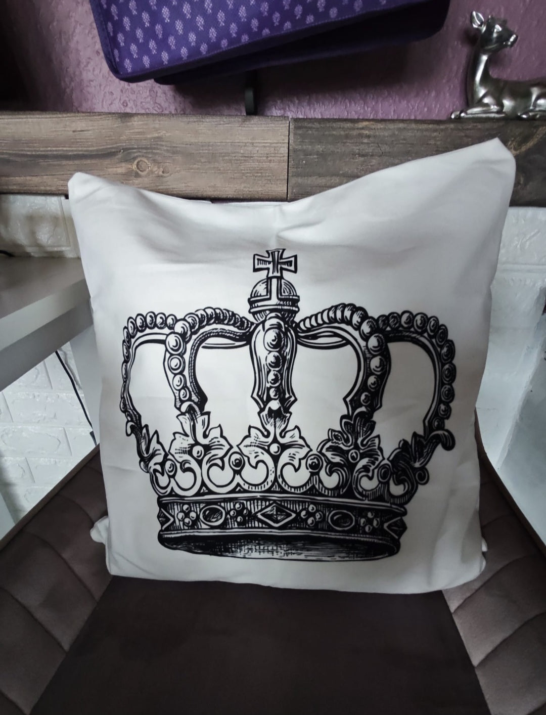 Zierkissen- Bezug " Keep calm and carry on"