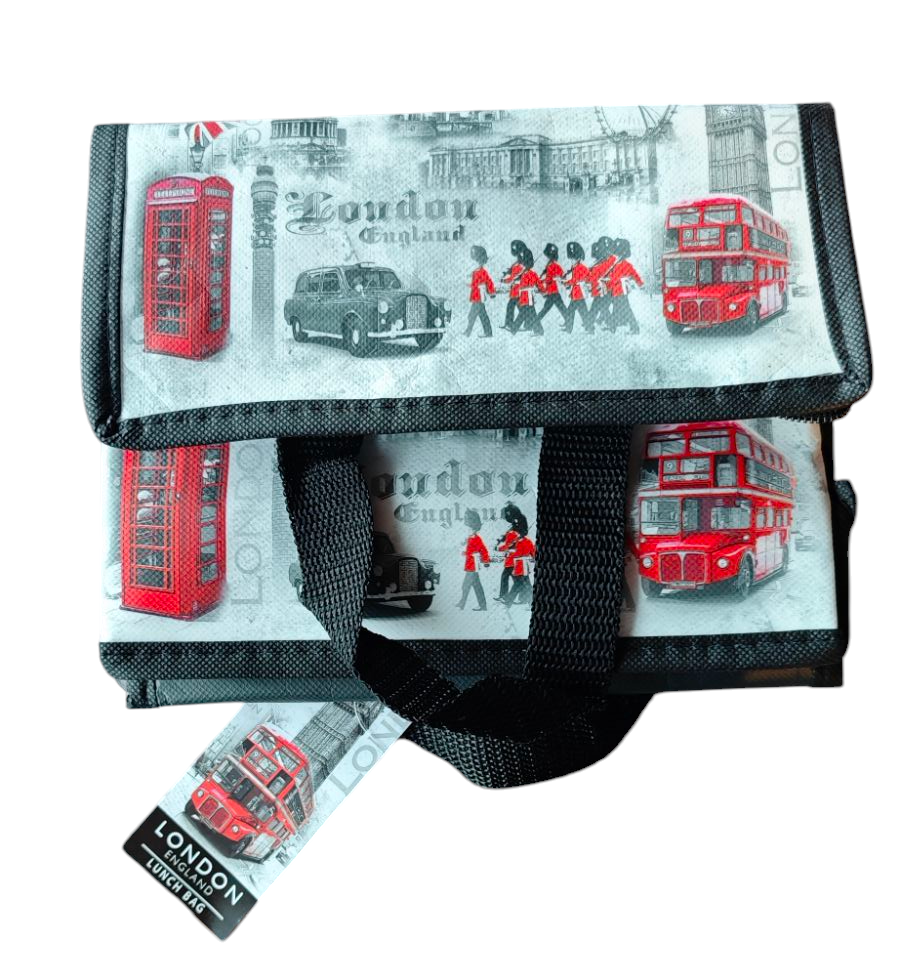 Gewebte Mini Kühltasche , "London" . Motiv 2