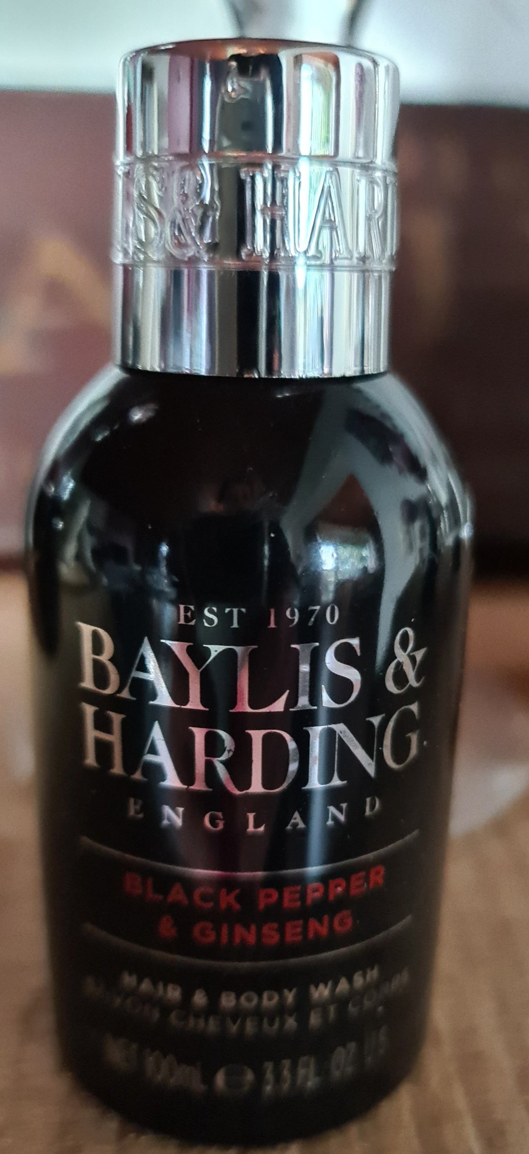 Baylis & Harding , Black Pepper & Ginseng Hair & Body Wash, 100 ml  Reisegröße - British Moments