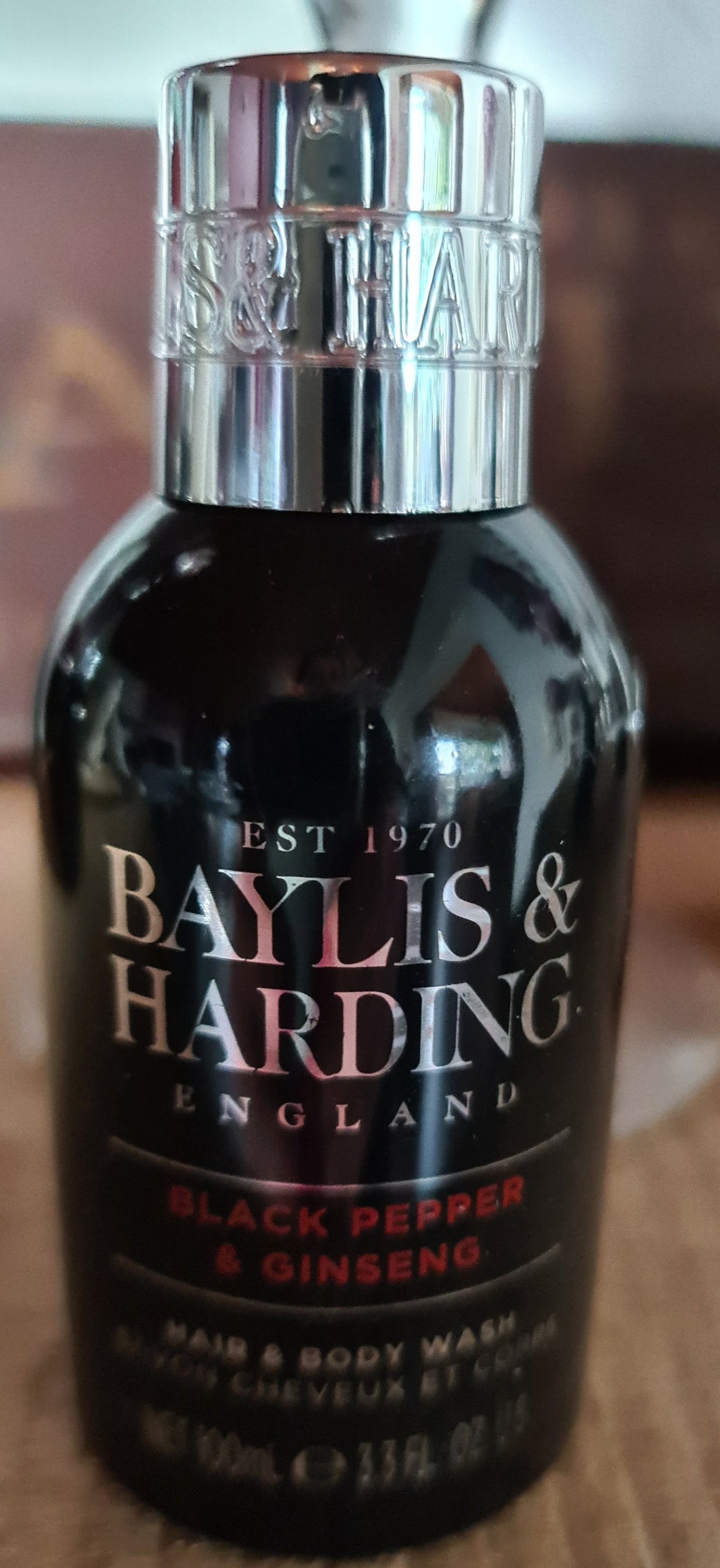 Baylis & Harding , Black Pepper & Ginseng Hair & Body Wash, 100 ml Reisegröße - British Moments
