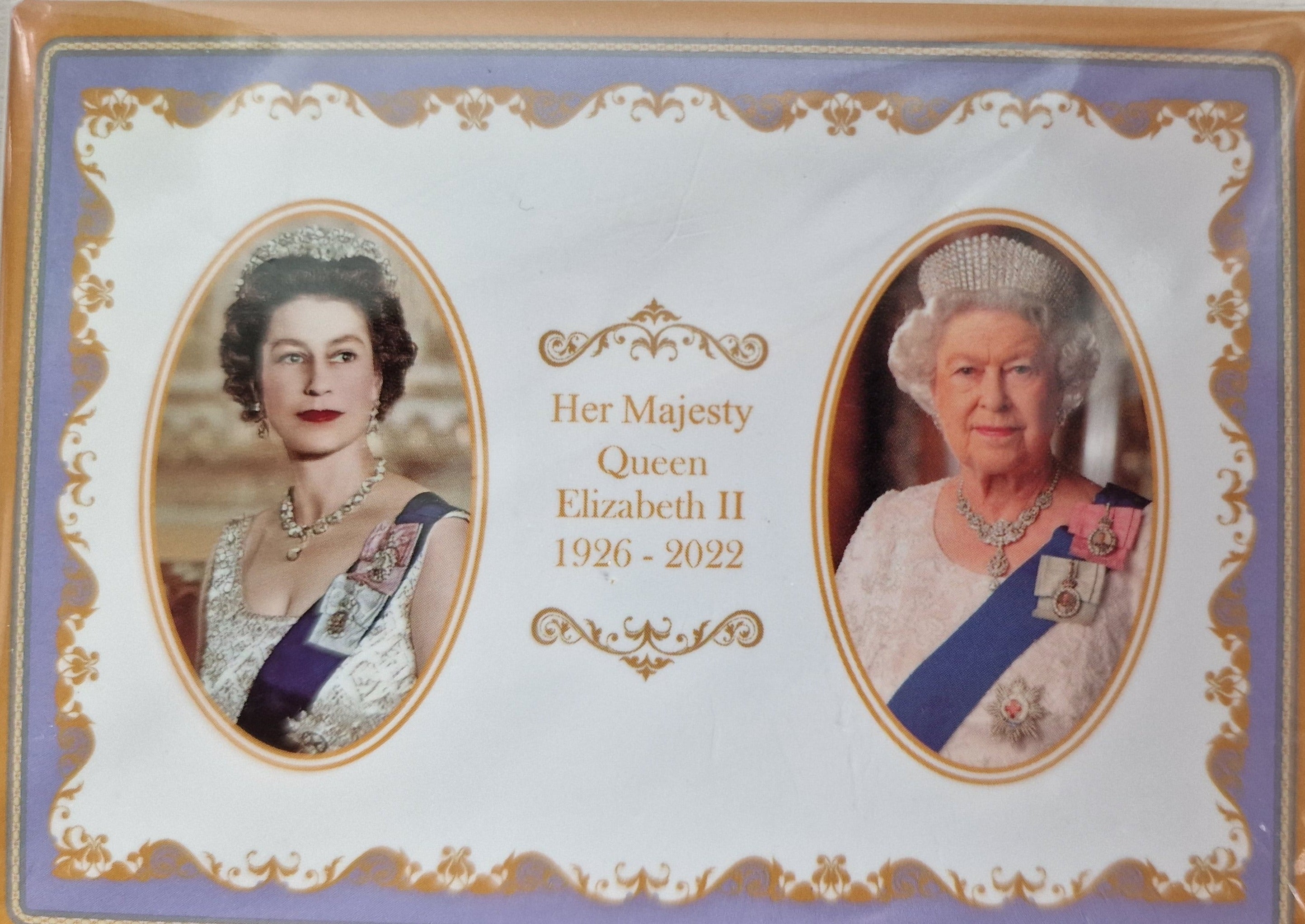 Kühlschrank-Magnet mit Queen Elisabeth II. -Motiv. – British Moments /  Fernweh-Kaufhaus