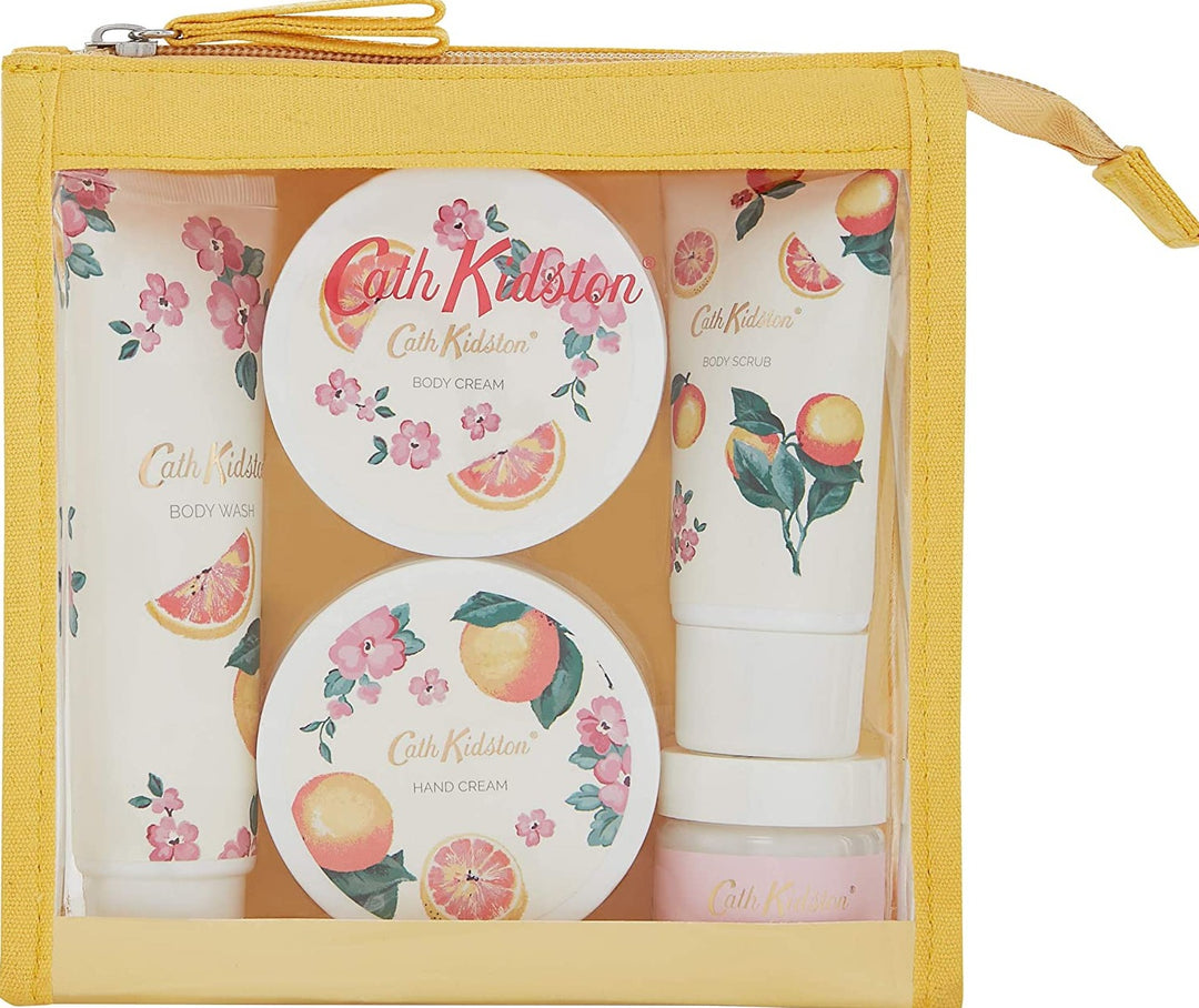 Cath Kidston Grapefruit und Ingwer Reise Set, 5-teilig - British Moments