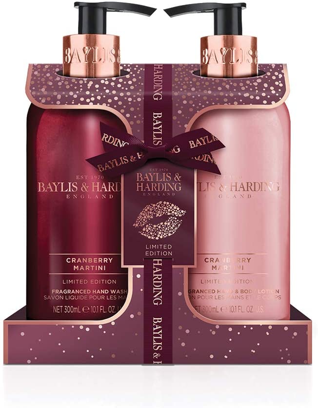 Baylis & Harding Cranberry Martini Set aus Seife und Hand& Body Lotion - British Moments