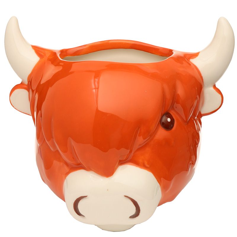 Highland Cow Wand-Blumentopf - British Moments / Fernweh-Kaufhaus