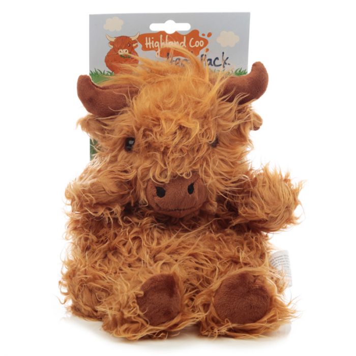 Highland Cow, Wärmepack für die Mikrowelle. (Füllung Weizen und Lavendel) - British Moments / Fernweh-Kaufhaus