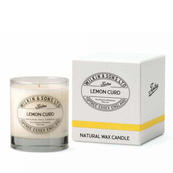Wilkin and sons Tiptree "Lemon Curd" , Duftkerze im Glas. Handarbeit, 220 gr - British Moments