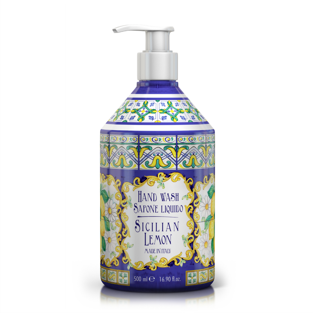 Flüssigseife "Sicilian Lemon" Pumpspender , 500 ml - British Moments