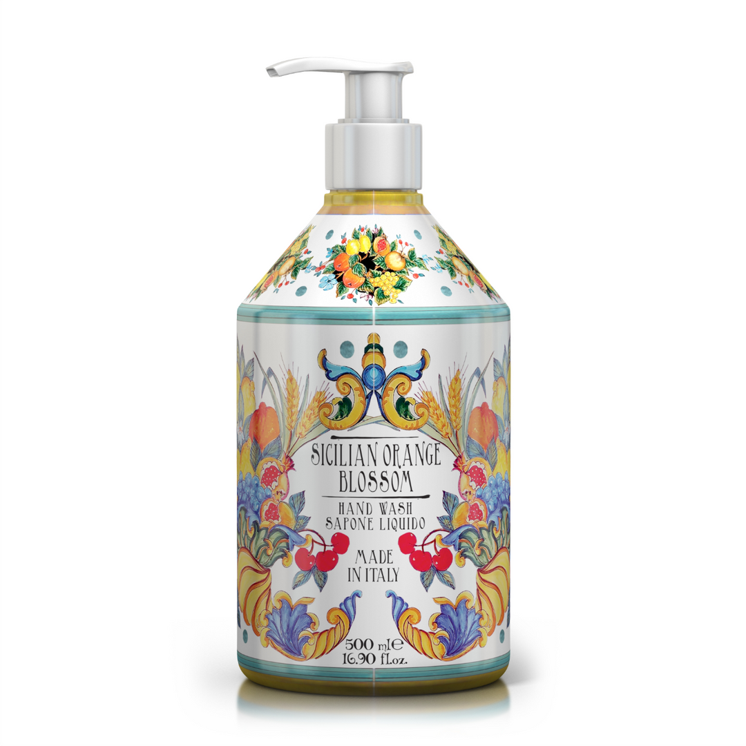 Flüssigseife "Sicilian Orange" Pumpspender , 500 ml - British Moments