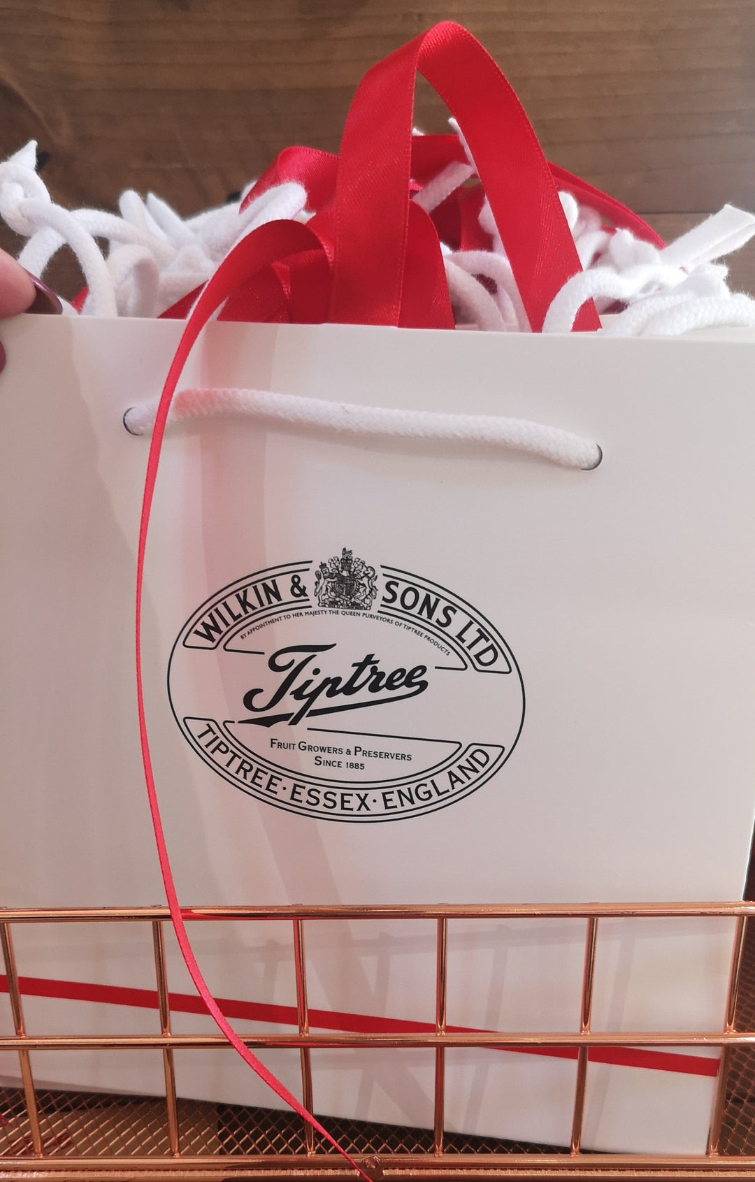 Wilkin and sons , Tiptree " Kleine Geschenktüte ca. 15 cm x 20 cm - British Moments