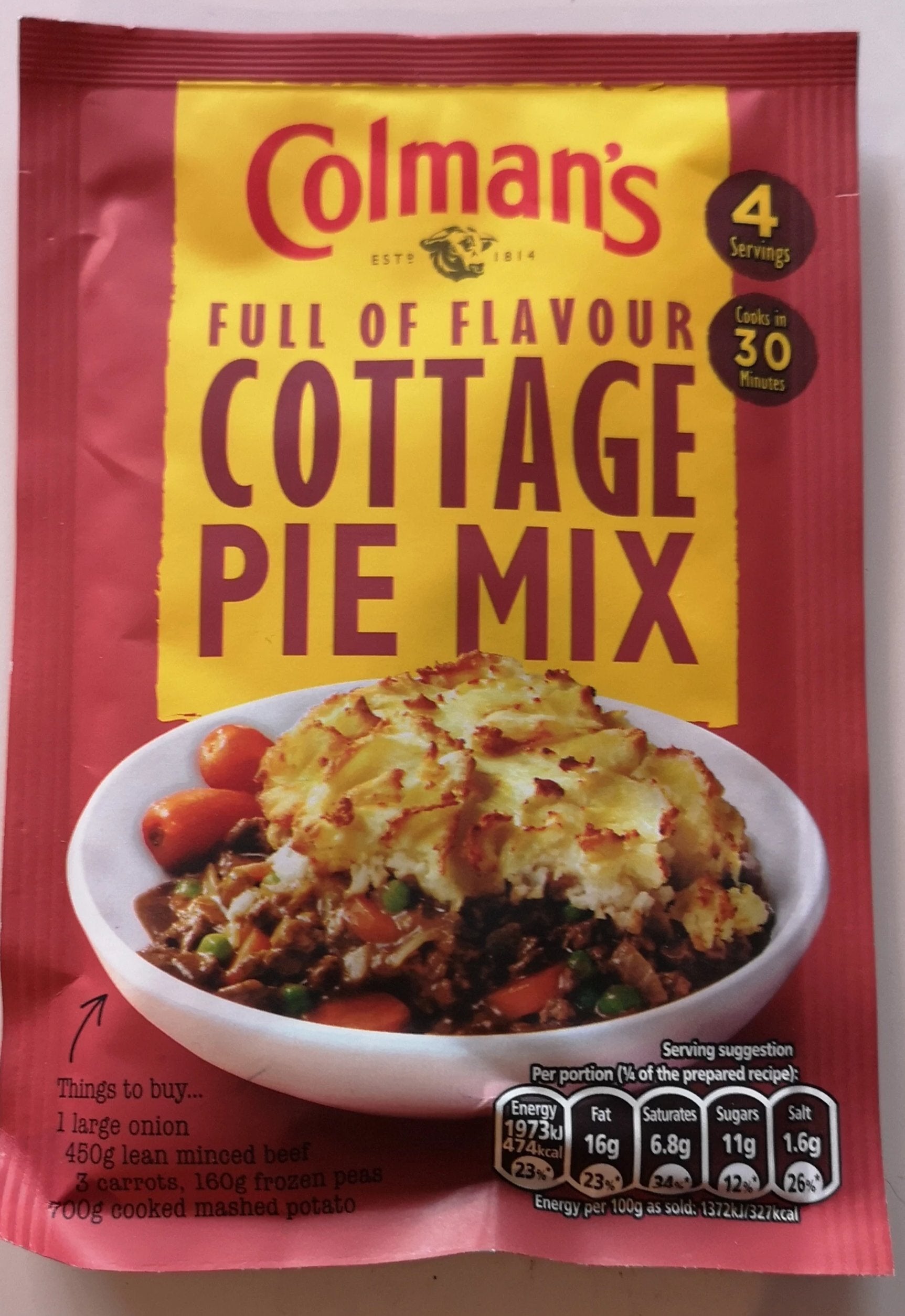 Colman's Fix für Cottage pie, Tüte 50 gr – British Moments / Fernweh -Kaufhaus