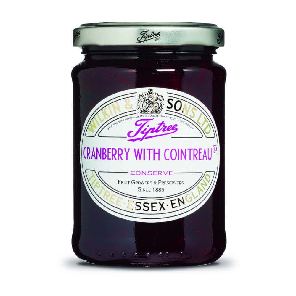 Wilkin & Sons, Tiptree Cranberry & Cointreau Konfitüre 340 gr Glas - British Moments