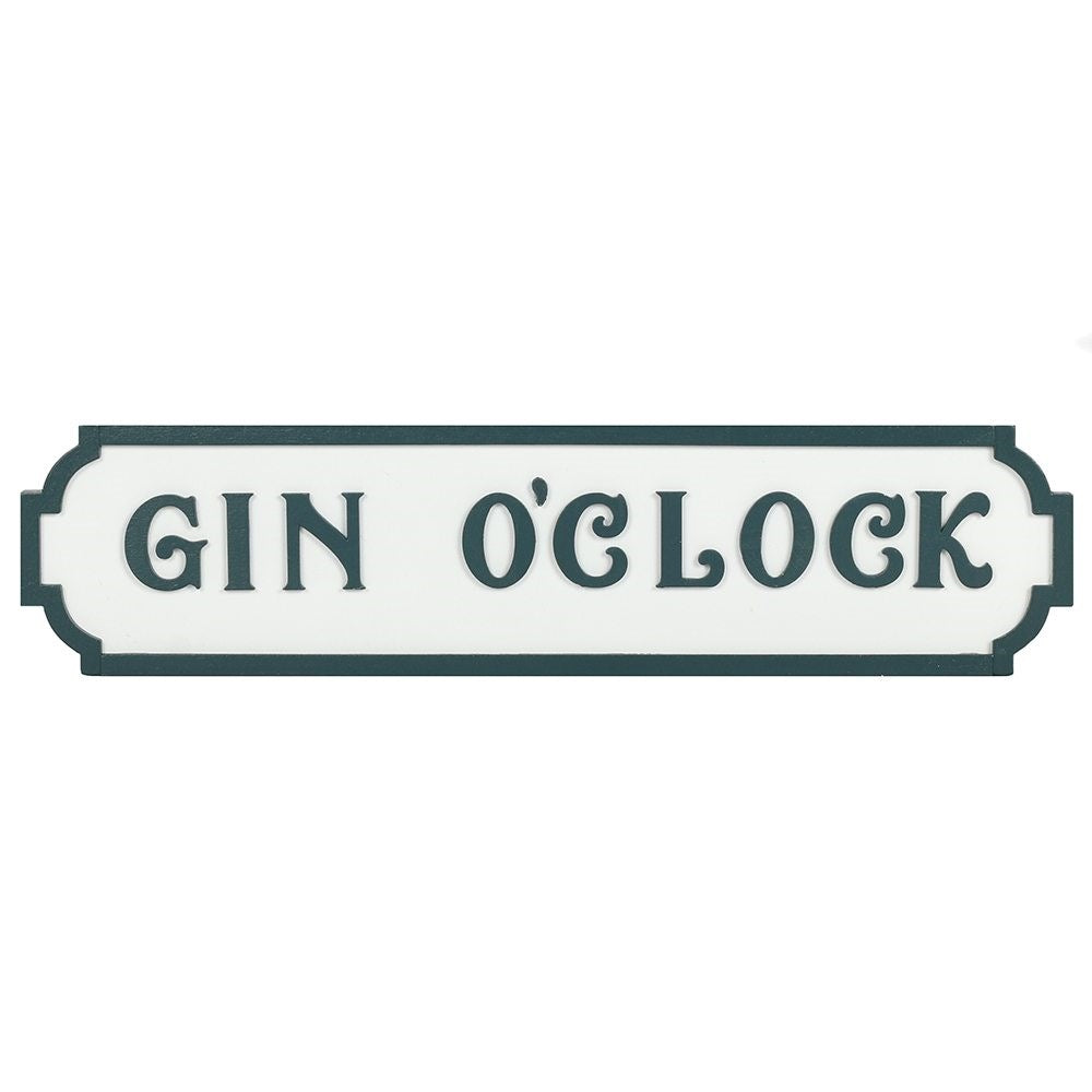 Schild "Gin 'o clock ", 38cm, - British Moments