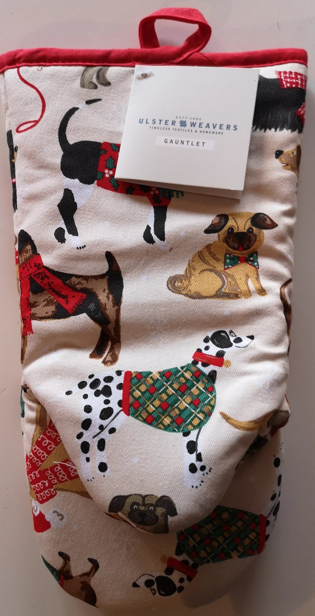 Ulster Weavers Ofenhandschuh "Hund", weihnachtlich - British Moments