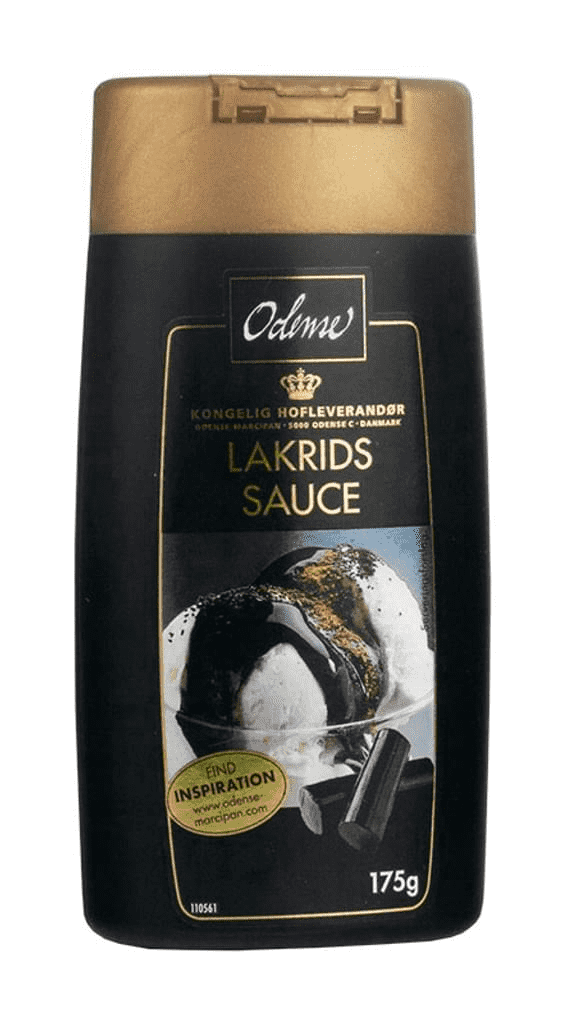 Odense Lakrids Sauce aus Dänemark, 175g Quetschflasche - British Moments / Fernweh-Kaufhaus