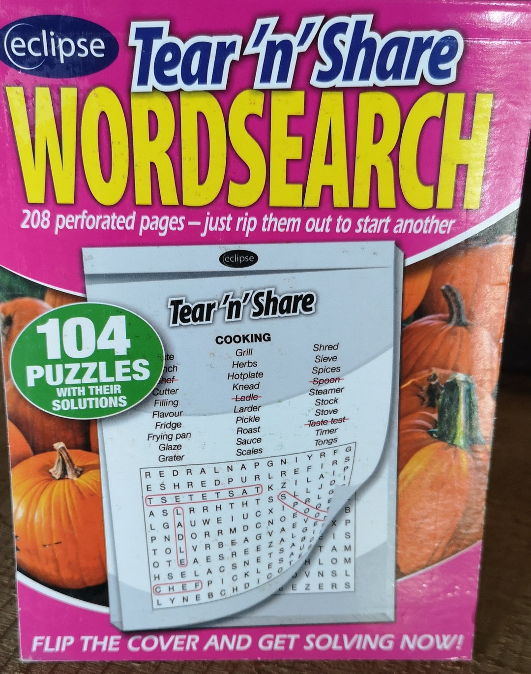 Tear'n' Share Suchworträtselbuch,104 Suchworträtsel als Abreissblock - British Moments