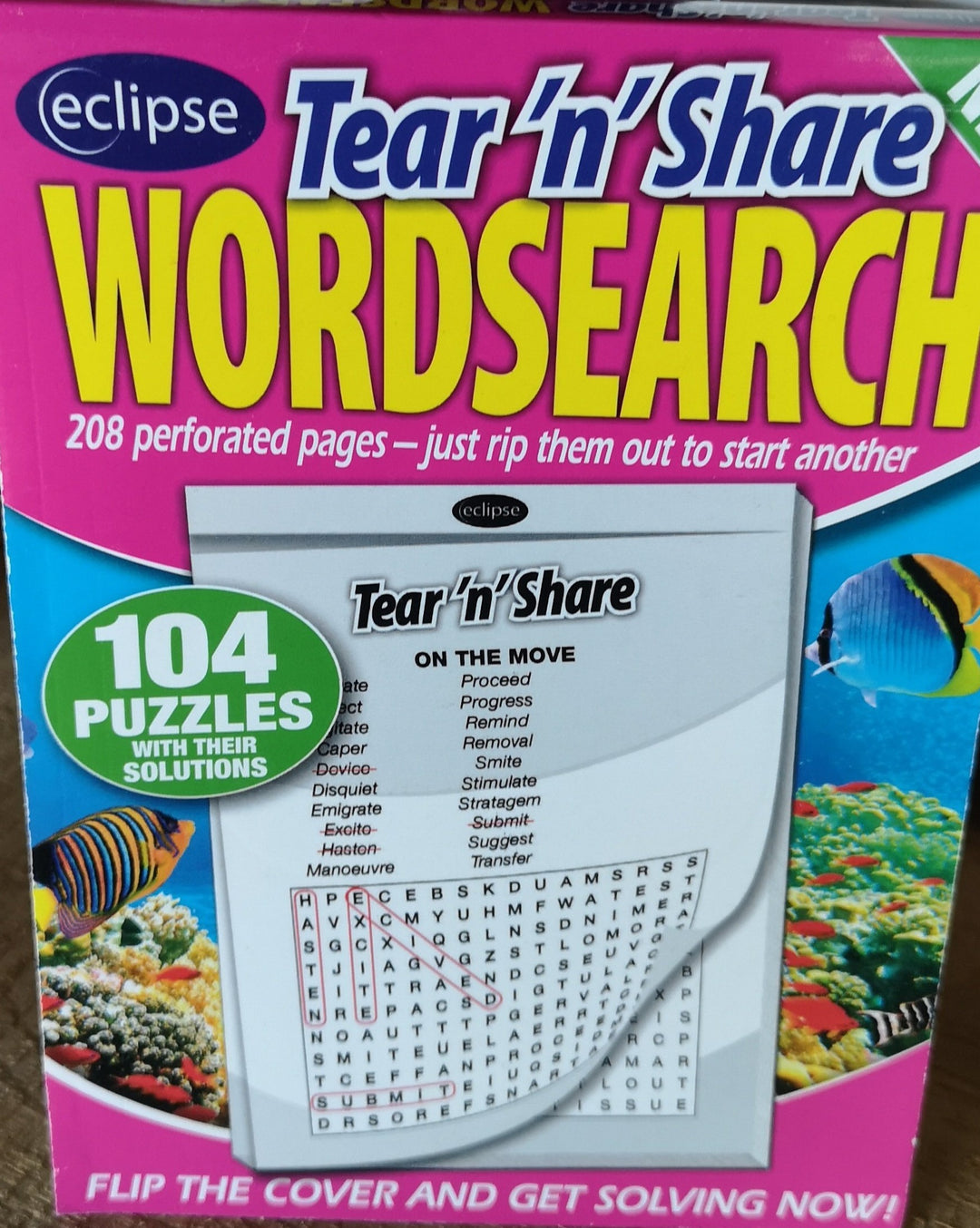 Tear'n' Share Suchworträtselbuch,104 Suchworträtsel als Abreissblock - British Moments