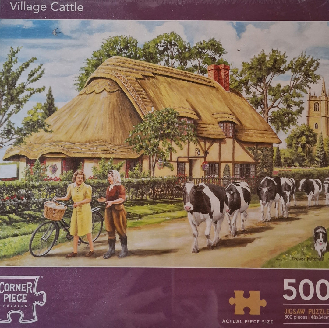 Puzzle "Village Cattle" 500 Teile