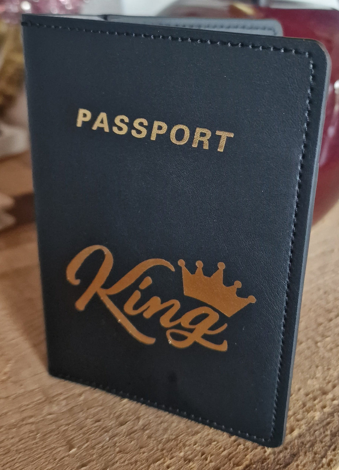 Reisepasshülle "King" , schwarz     Auch als "Queen" erhältlich