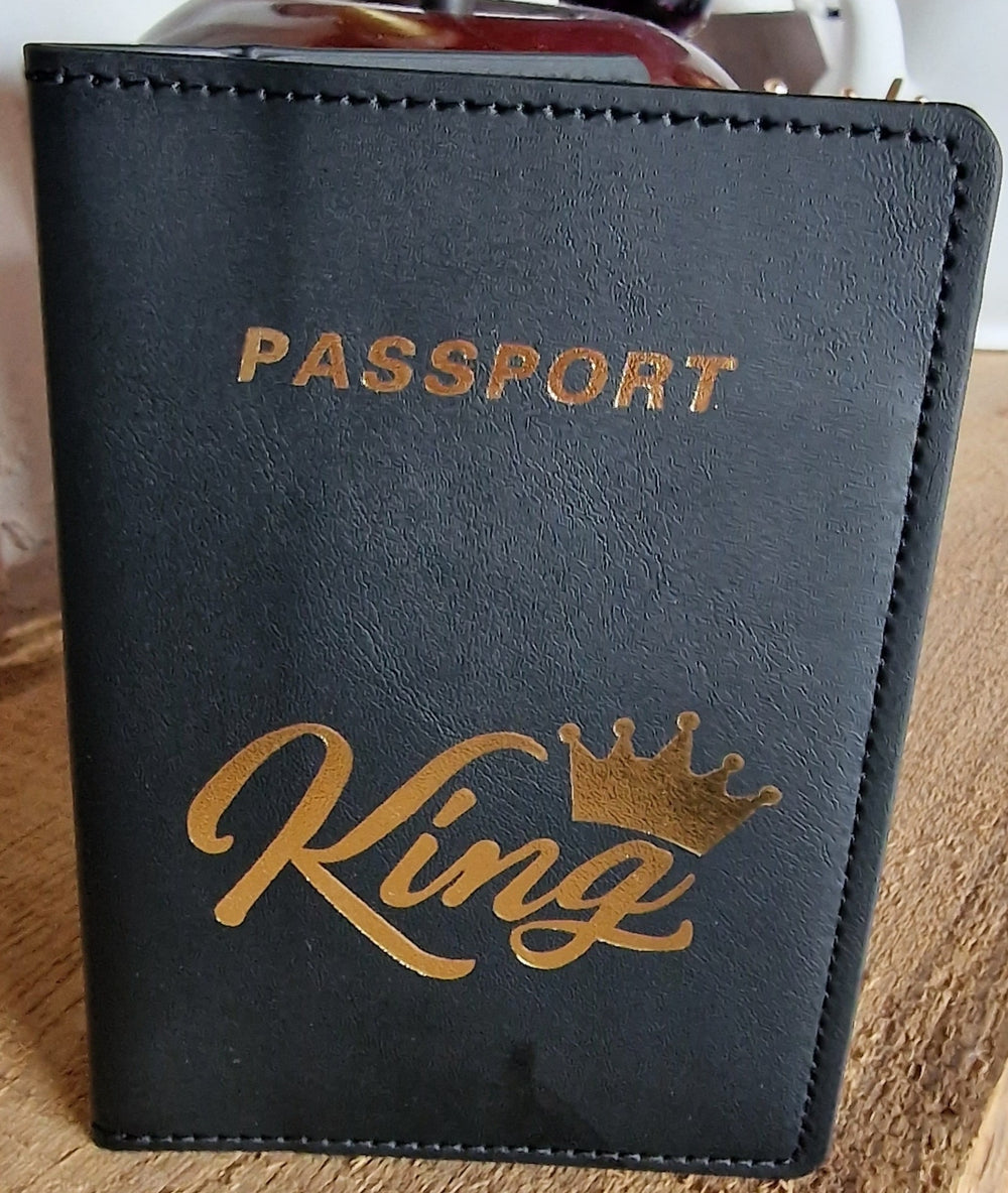 Reisepasshülle "King" , schwarz     Auch als "Queen" erhältlich