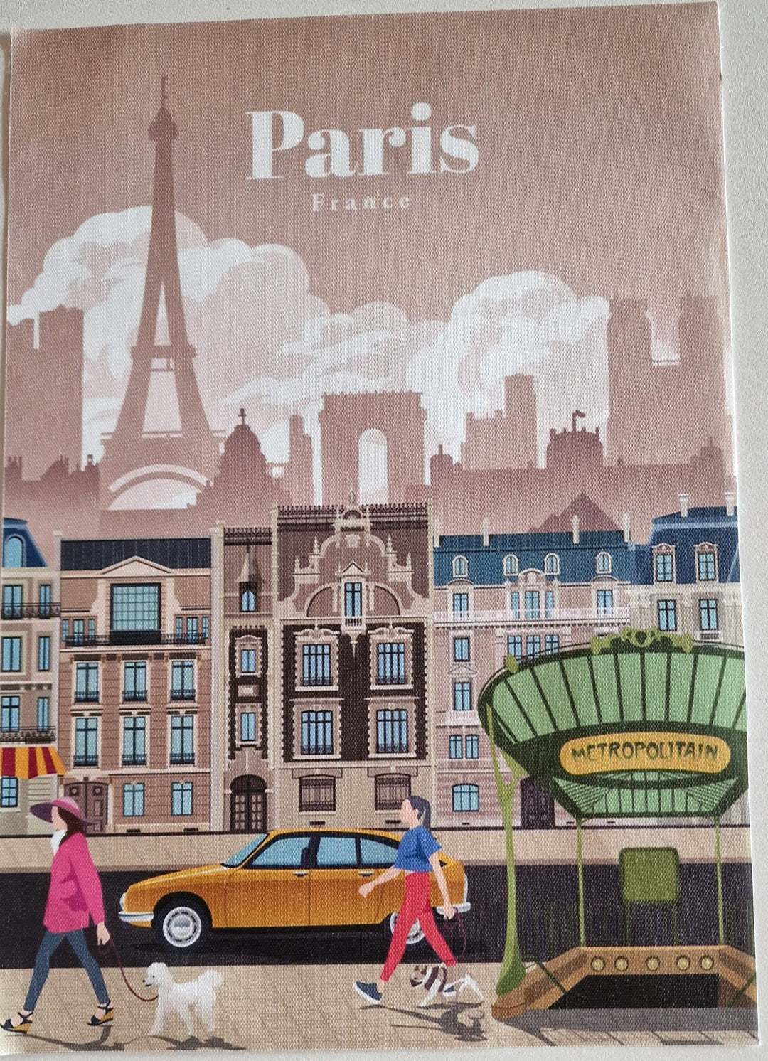 Leinwand-Bild, ohne Rahmen  "Paris"