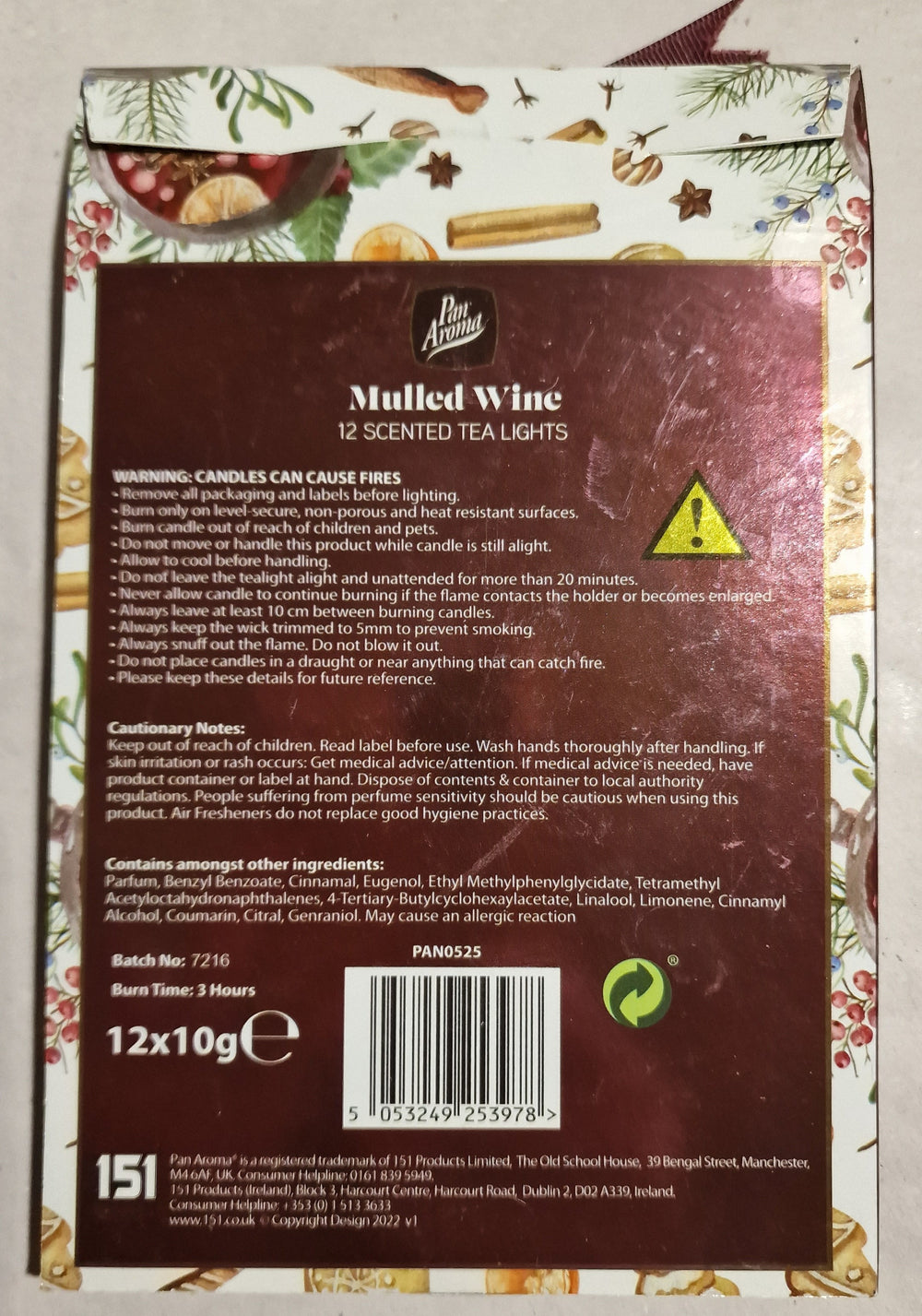 Teelichte "Mulled Wine"-Duft 12er Pack