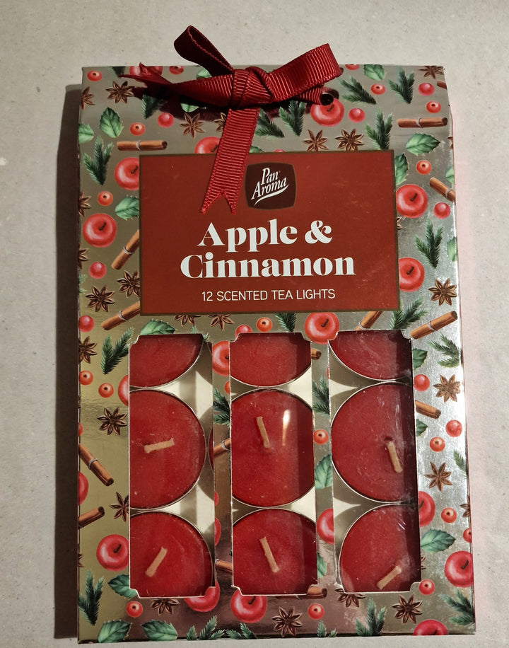 Teelichte "Apple & Cinnamon"-Duft 12er Pack