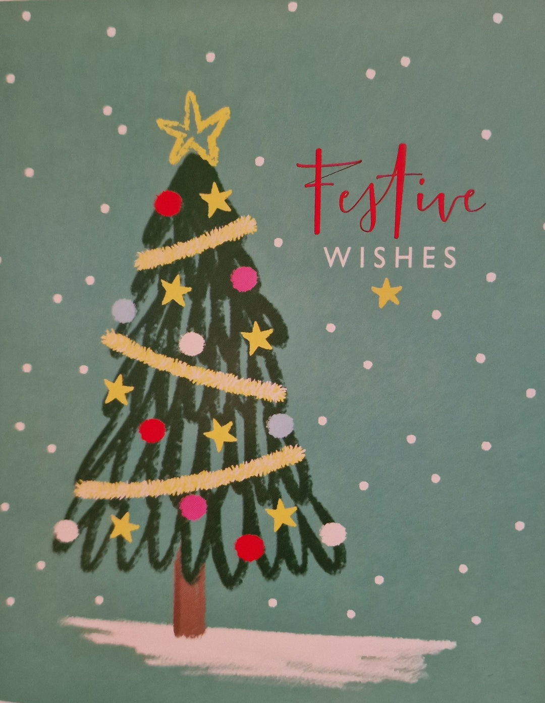 Weihnachtskarte "Festive Wishes"