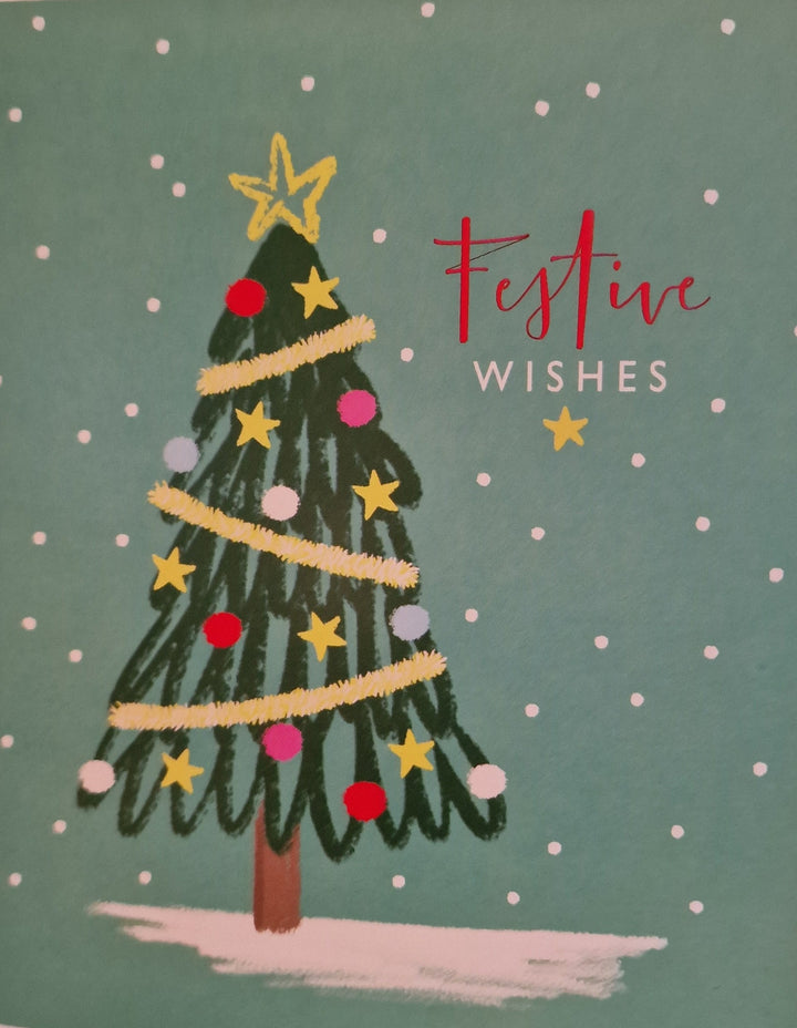 Weihnachtskarte "Festive Wishes"