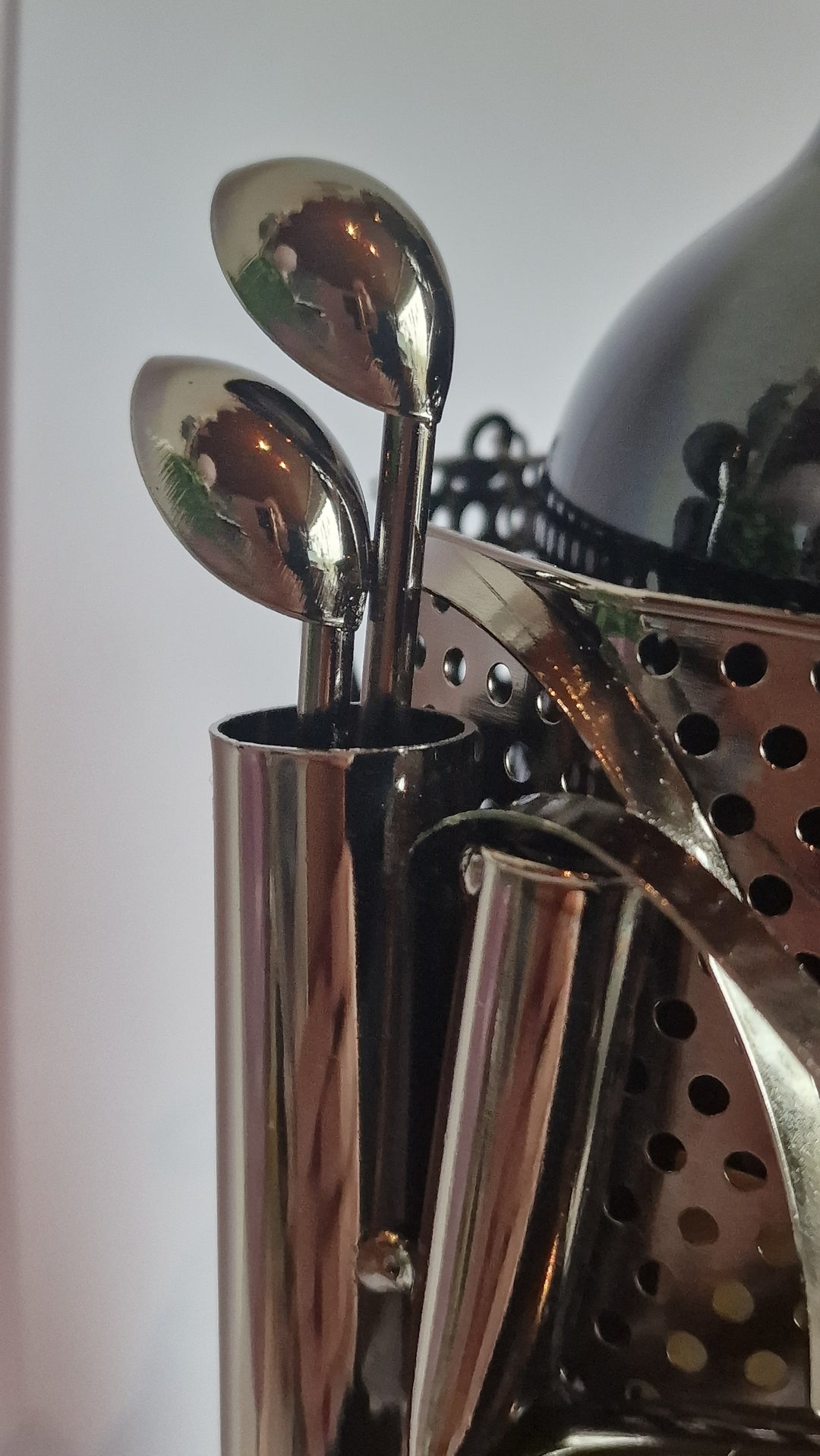 Weinflaschen-Halter "Golfer,"  Metall , Höhe 34 cm