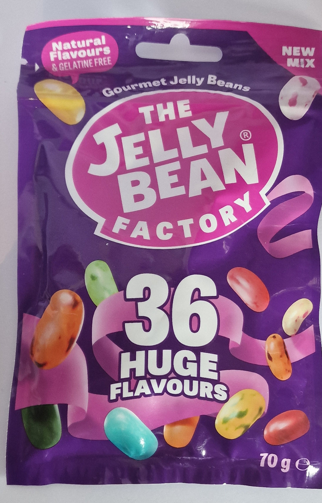 Jelly Beans Tütchen mit 36 Sorten, 70 gr.