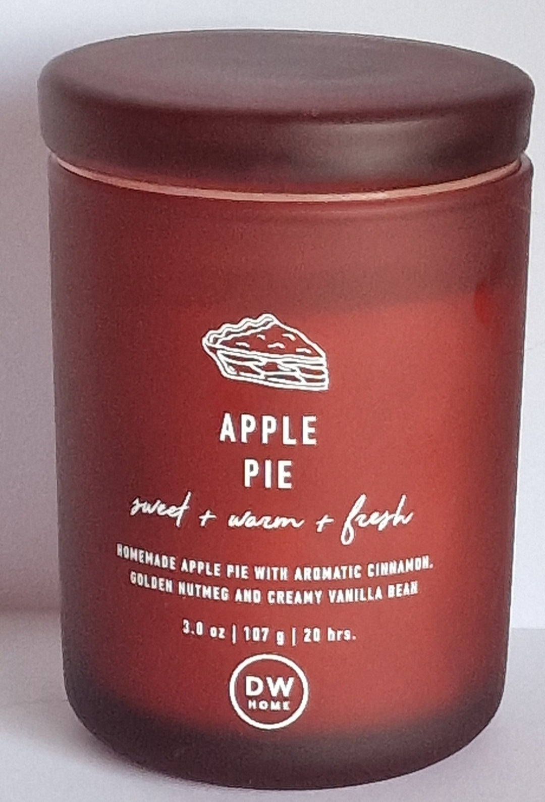 Duftkerze "Apple Pie im Glas ".  107 gr.
