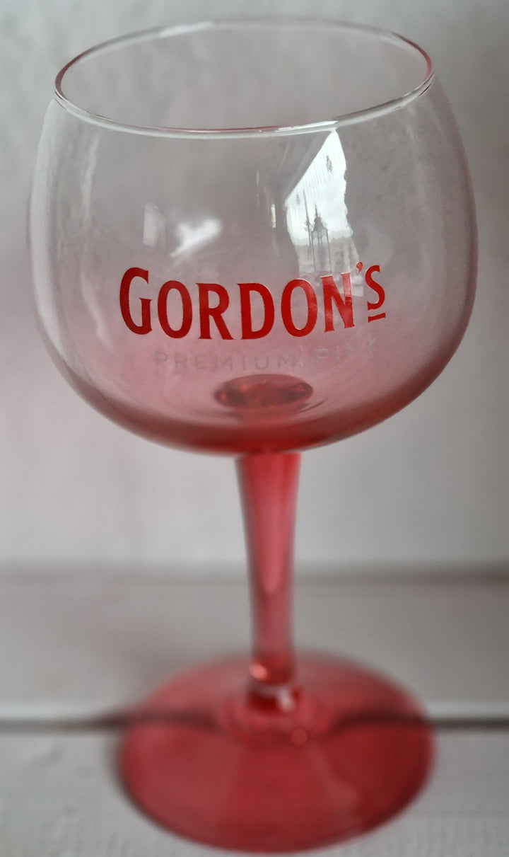 Gin  Tonic Glas , "Gordons", pink