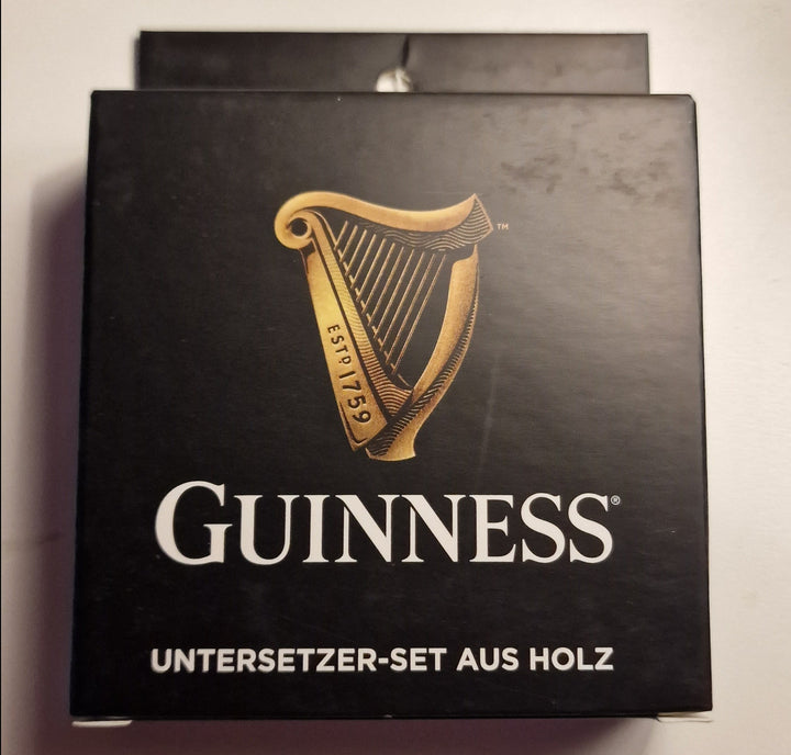 Echtholz Untersetzer "Arth Guinness", 4er Set