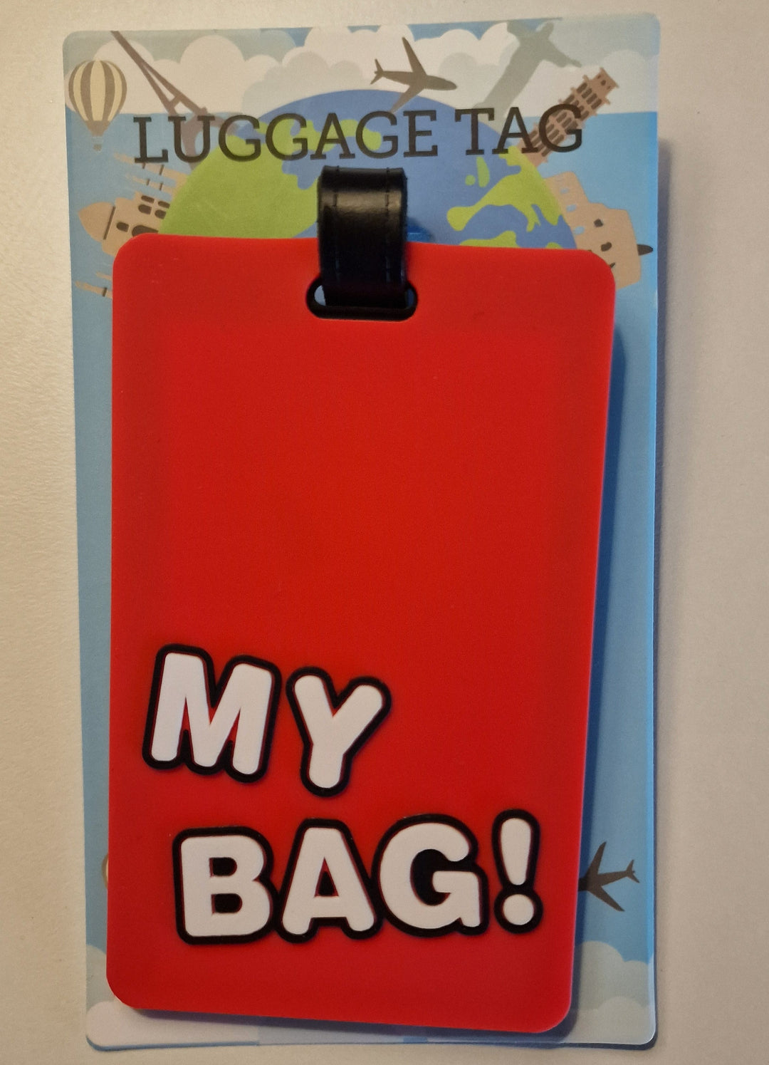 Gepäckanhänger PVC "My Bag ", rot