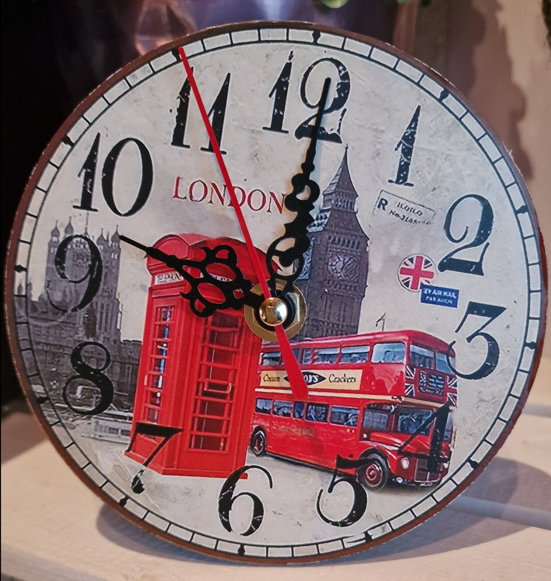 Kleine Uhr zum Aufstellen oder Aufhängen , "London Motive"