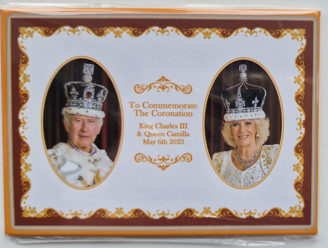 Kühlschrank-Magnet  mit King Charles III. /Queen Camilla-Motiv