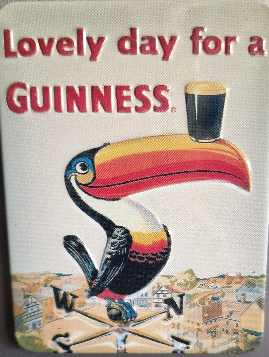 Guinness Kühlschrank-Magnet/ Tucan "Lovely Day for a Guinness"