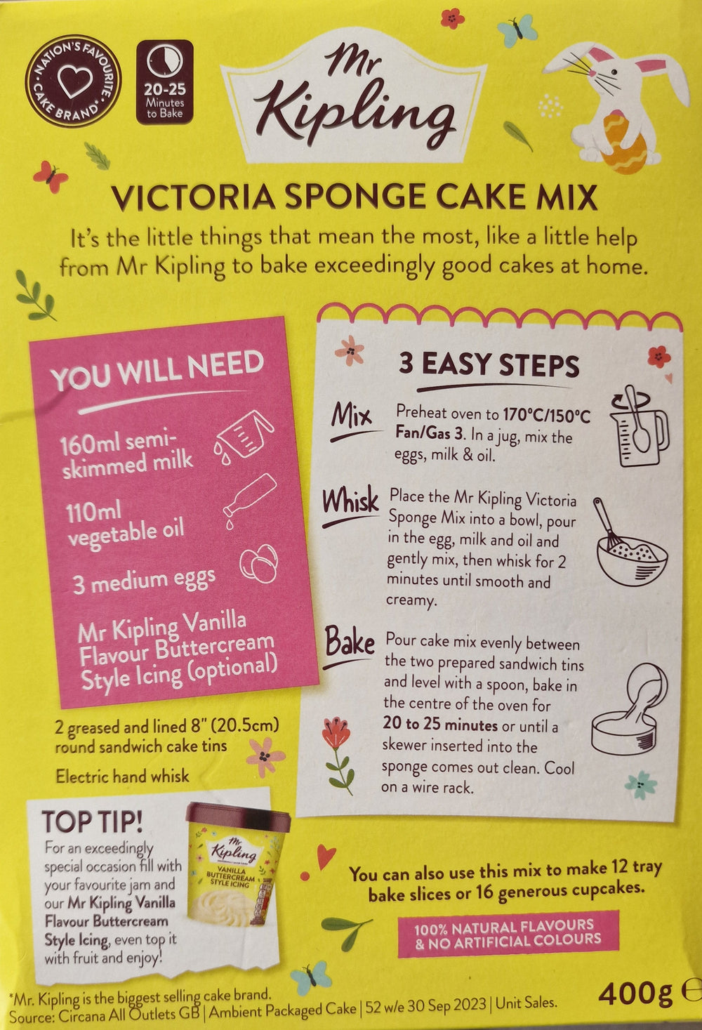 Mr. Kipling Victoria Sponge Cake Mix, 400gr.