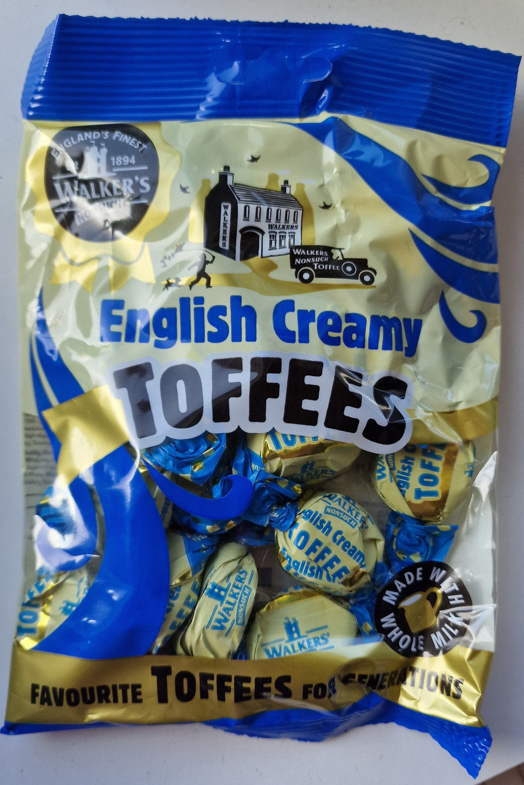 Walker's Nonsuch English Creamy Toffees, 150 gr.Beutel