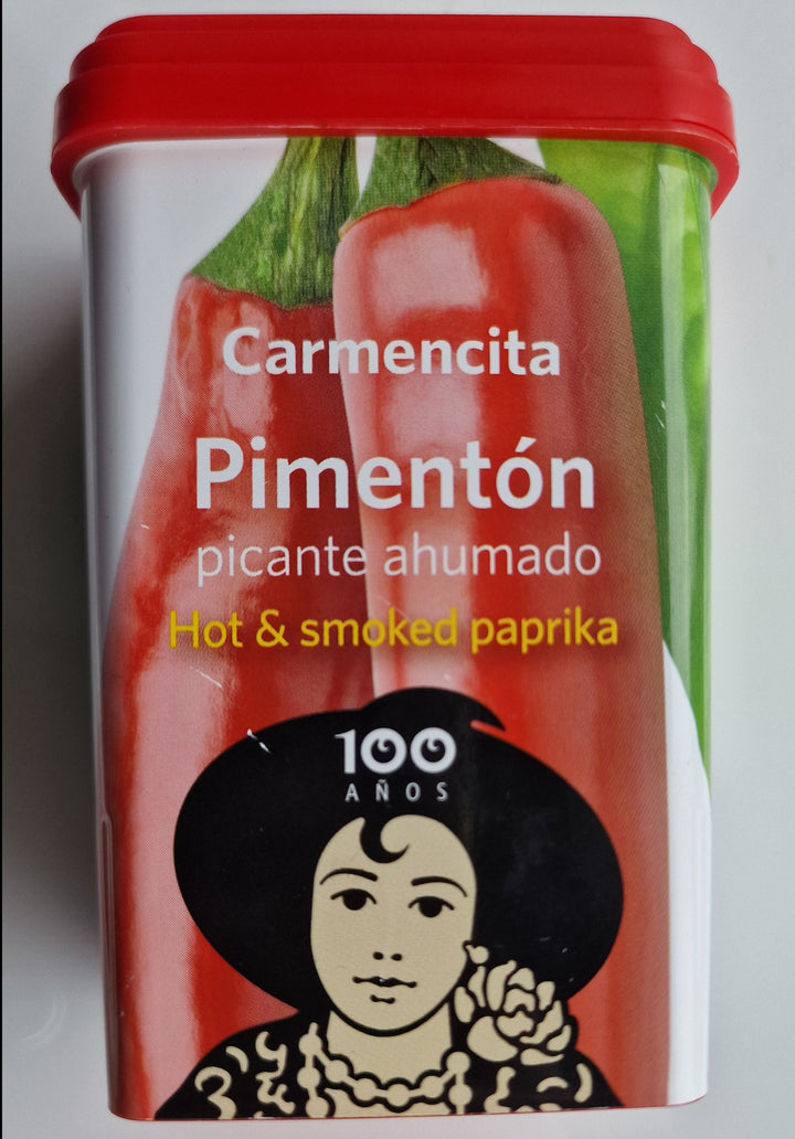 Carmencita, scharf geräuchertes Paprikapulver,  75 gr. Dose