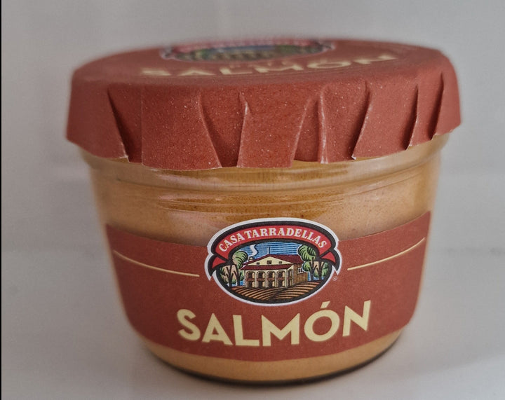 Paté Salmon 125 gr. Glas . Lachspastete Casa Tarradellas