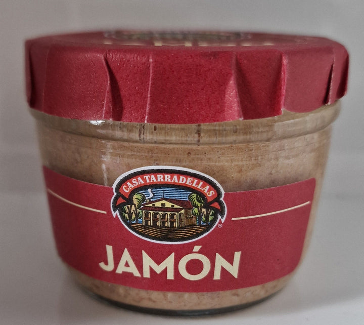 Paté Jamon  125 gr. Glas .Schinkenpastete Casa Tarradellas